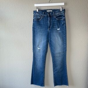 Whetherly Charlie High Kick-flare Blue Jeans in Medium Delray Wash Size 28/6